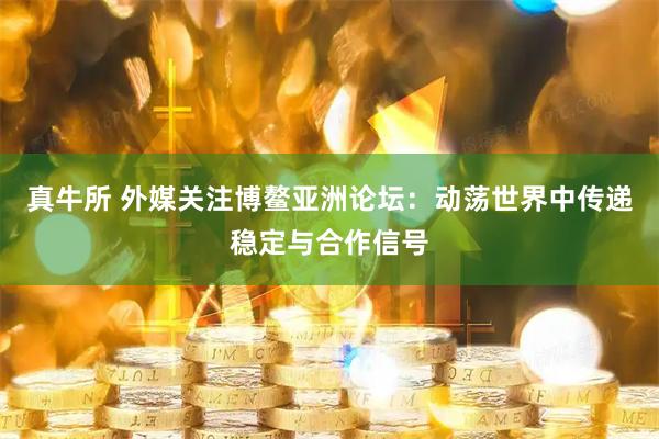 真牛所 外媒关注博鳌亚洲论坛：动荡世界中传递稳定与合作信号