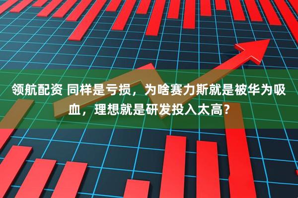 领航配资 同样是亏损，为啥赛力斯就是被华为吸血，理想就是研发投入太高？